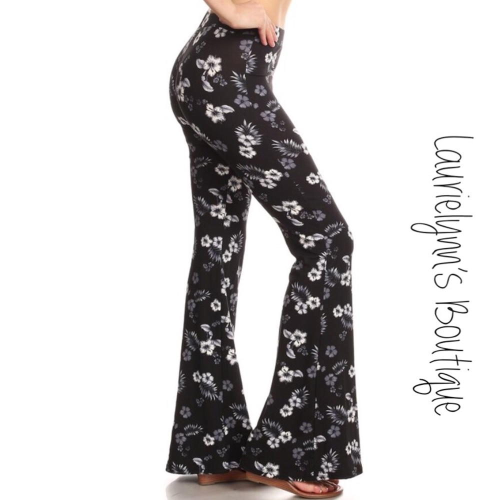 HP🎉Floral print  palazzo pant One size left large! - Picture 3 of 8
